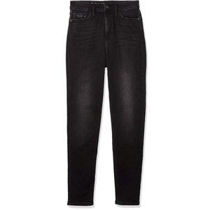 Calvin Klein Womens Standard High Rise Denim Legging Jean Empire Black 30"